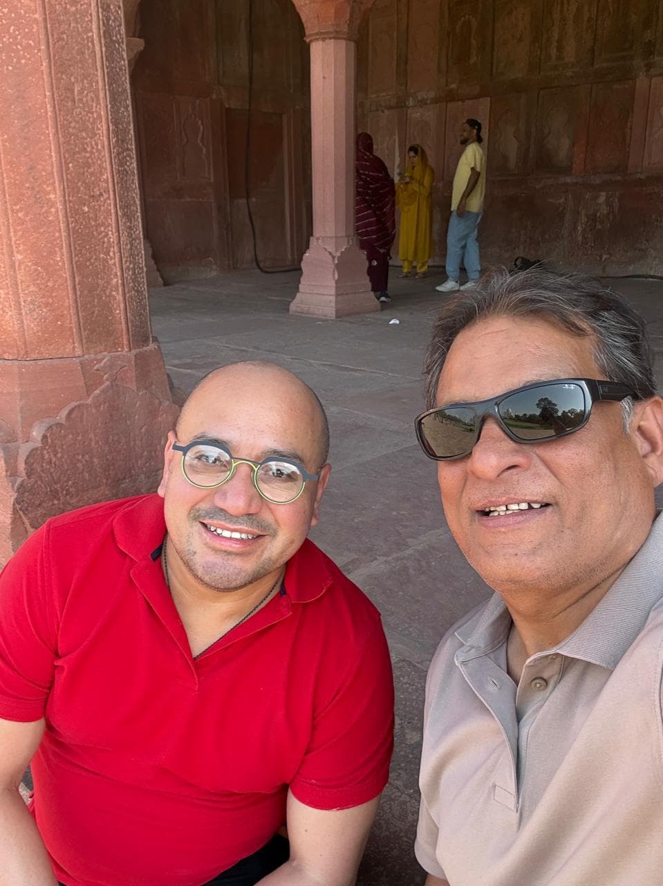 Guests visiting Jama Masjid