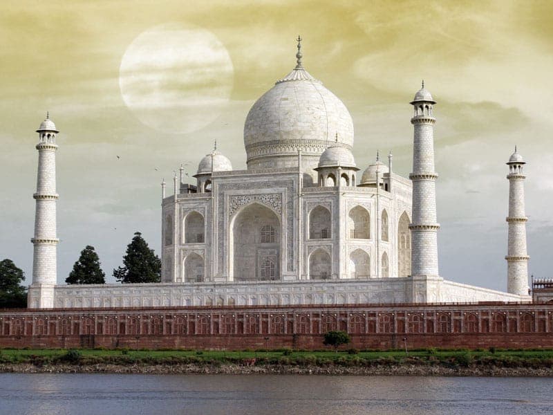 Taj Mahal at golden hour